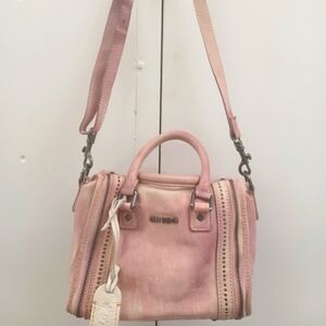 OLD TREND handpainted genuine leather crossbody satchel women handbag